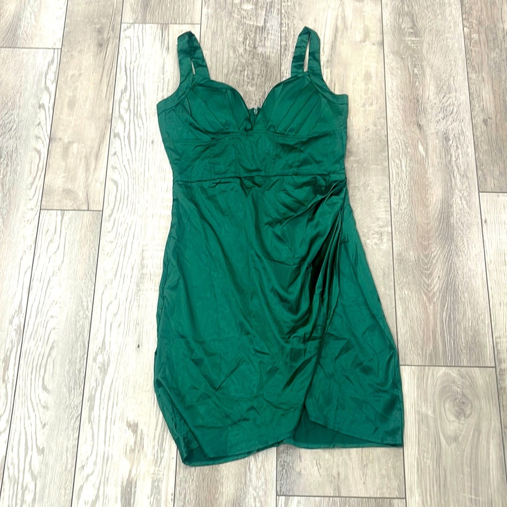 Corset Emerald green dress